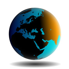 sunrise over the world, earth