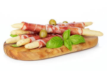 Grissinis mit Prosciutto Schinken