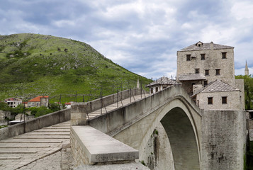 Fototapeta na wymiar Mostar Bridge, Mostar, Bośnia i Hercegowina