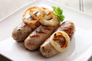 Griddled pork and sage sausages