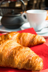 coffee and croissants