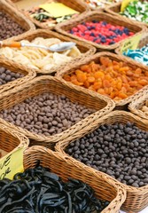 sweet nuts and candies