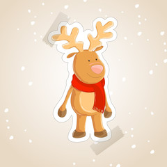 Illustration of a small reindeer