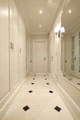 Interior of modern corridor