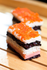 Traditional Japanese food -sushi.