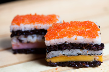 Traditional Japanese food -sushi.
