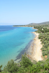Fototapeta na wymiar Klisma bay , in Thasos island - Greece