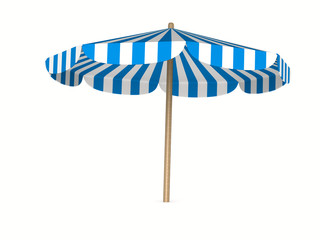 parasol on white background. Isolated 3D image