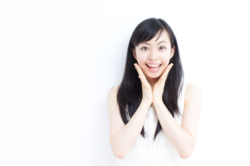 Fototapeta premium 喜ぶ女性