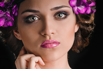 beauty and violets