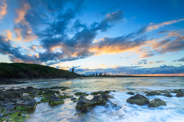 cabarita beach at twilight