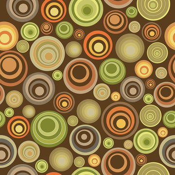 Seamless pattern colored circles