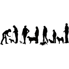 exhibition of dogs animals display a vector