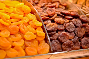 Dried fruit at Spice Market in Istanbul, Turkey