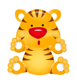 vector icon tiger