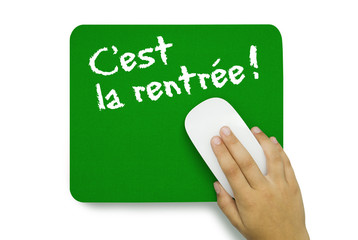 C'est la rentrée. Mousepad. Hand