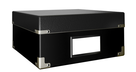 black box isolated on white
