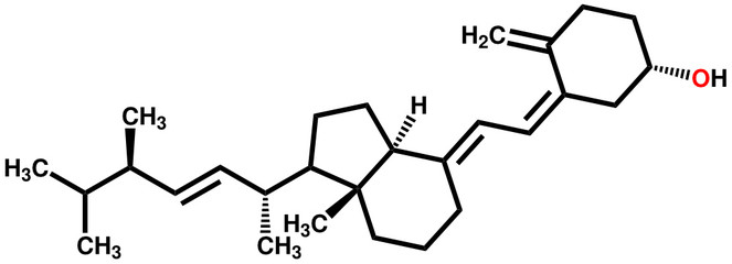 Vitamin D2 (Ergocalciferol) structural formula
