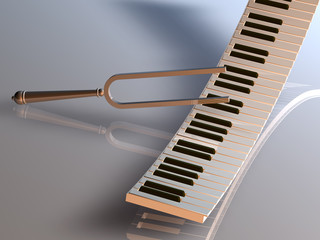 Stimmgabel Tastatur