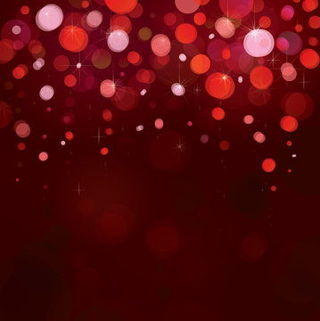 Vector of red lights background