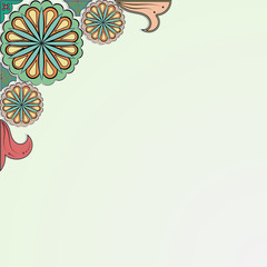 Floral greeting card