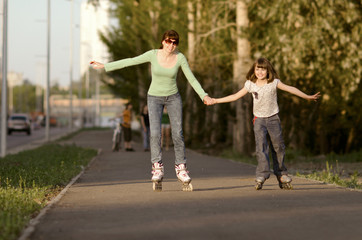 Obraz premium Mother with daughter