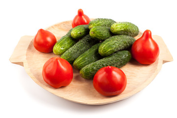 Tomatoes and gherkins
