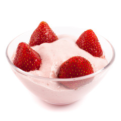 Strawberry mousse