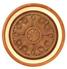 Wooden carved pattern