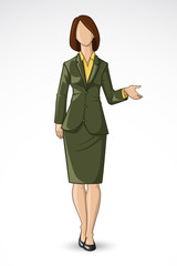 Business Lady giving Presentation