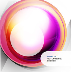 Abstract glass shape background
