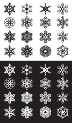Snowflakes set