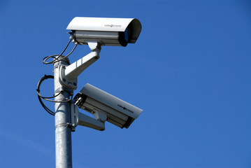 Überwachungskameras, Videoüberwachung, Sicherheit, Schutz - obrazy, fototapety, plakaty