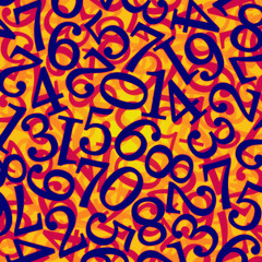 Naklejka premium Abstract numbers