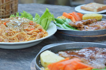 mixed food