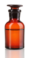Medicine bottle isolated on white