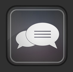 Vector version. Bubble speech icon. Easy to edit