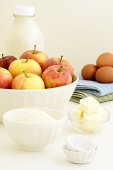 fresh apple pie ingredients