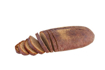 a Image of dietary loaf of rye bread