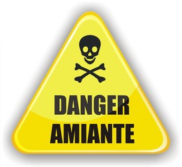 Obraz premium panneau danger amiante