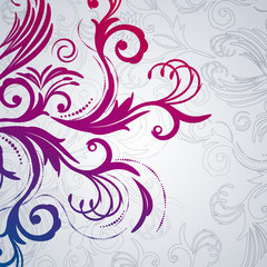 Abstract floral background with east flowers.