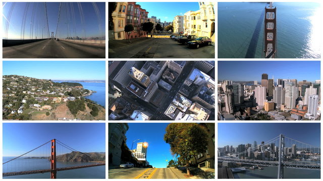 Montage Images City and Surrounds San Francisco, USA