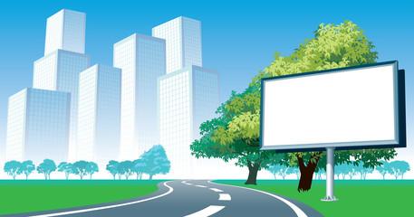 Road billboard