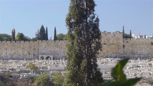 Panoramic view of Jerusalem old city