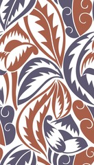 Seamless Victorian Wallpaper - Leaves - 42940304
