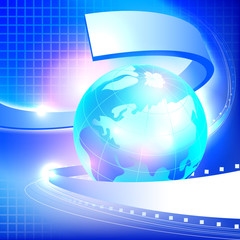 Abstract blue Earth background