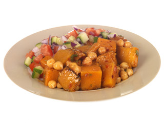 Sweet Potato with Chickpea Salad