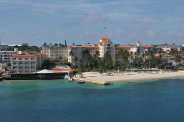 Nassau beach in Bahamas.