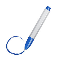 vector icon pen and circle