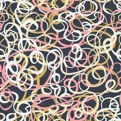 Seamless abstract curly wave pattern